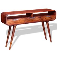 Console tafel 120x30x75 cm massief sheesham hout - thumbnail