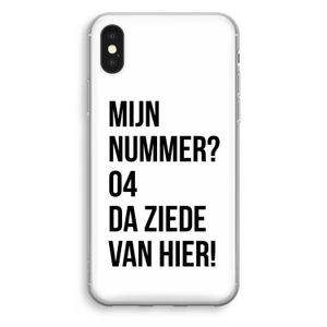 Da ziede van hier: iPhone X Transparant Hoesje