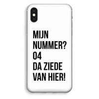 Da ziede van hier: iPhone X Transparant Hoesje