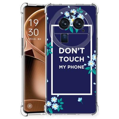 OPPO Find X6 Pro Anti Shock Case Flowers Blue DTMP OPPO Find X6 Pro Anti Shock Case Flowers Blue DTMP