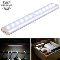 2W 12 LEDs wit licht breed scherm intelligent menselijk lichaam sensor licht LED corridor kabinet licht USB opladen versie