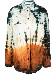 Jil Sander chemise matelassée à imprimé tie-dye - Tons neutres