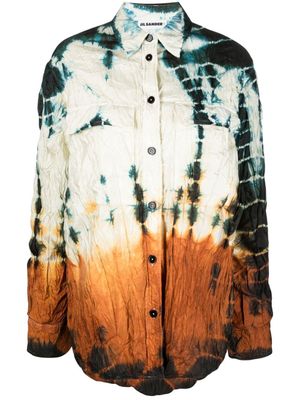 Jil Sander chemise matelassée à imprimé tie-dye - Tons neutres