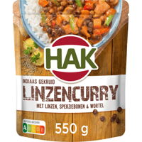 Hak Indiaas Gekruid Linzen Curryschotel 550g bij Jumbo
