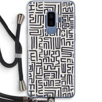 Moroccan Print: Samsung Galaxy S9 Plus Transparant Hoesje met koord