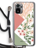 Sweet heaven geometrics: Xiaomi Redmi Note 10S Transparant Hoesje met koord