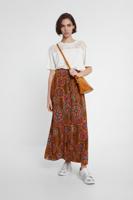 Lange rok van viscose met lurex - YELLOW - 42