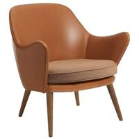 Warm Nordic Dwell leer fauteuil Camel|Latte, Silk 0250|Sprinkles 254