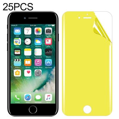 25 stuks voor iPhone 7/8 Soft TPU volledige dekking front Screen Protector
