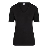 Beeren dames thermo onderblouse korte mouw zwart-XXL - thumbnail