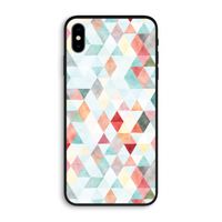 Gekleurde driehoekjes pastel: iPhone XS Max Biologisch afbreekbaar hoesje