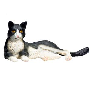 Mojo Farmland Liggende Kat Zwart/Wit 387367