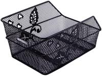 BASIL Fietsmand cento flower s 36 x 26 x 18 cm - zwart