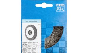 PFERD POS RBU 10020/14,0 INOX 0,30 spaakwiel & wielborstel 10 cm