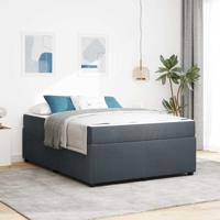 Bedframe met matras met matras Donkergrijs 160 x 200 cm Fluweel