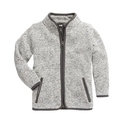 Playshoes fleece jasje grijs Maat
