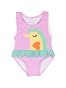 Stella McCartney Kids maillot de bain à imprimé graphique - Rose