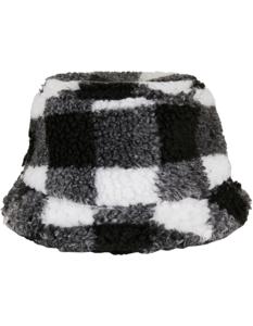 Flexfit FX5003SC Sherpa Check Bucket Hat - White/Black - One Size