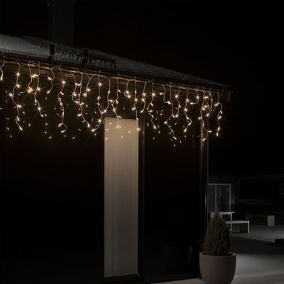 Konstsmide IJspegelverlichting voor buiten - 200 LED&apos;s - 5 meter - Transparante kabel - Kerstverlichting - IP44