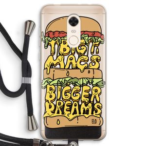 Big Macs Bigger Dreams: Xiaomi Redmi 5 Transparant Hoesje met koord