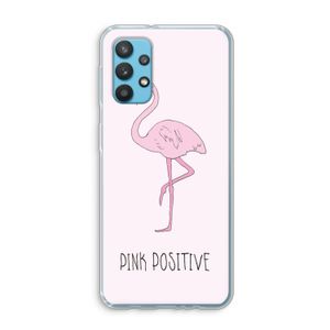 Pink positive: Samsung Galaxy A32 4G Transparant Hoesje