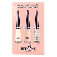 Herome French manicure set pink 3 x 10ml 1 Set