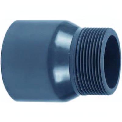 Effast PVC Puntstuk 63/75 X 2½ inch - Lijm X Buitendraad aansluiting voor Watermanagement
