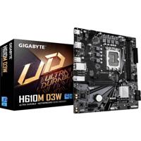 Gigabyte H610M D3W Moederbord Socket Intel LGA 1700 Vormfactor Micro-ATX Moederbord chipset Intel® H610