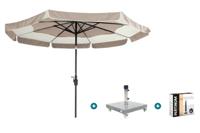 Hartman Tubb stokparasol Ø300 cm. - Zand met Sevilla voet en hoes Hartman Tubb stokparasol Ø300 cm. - Zand met Sevilla voet en hoes