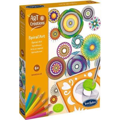 Maak veelkleurige ellipsen en rozetten - SENTOSPHERE - Kunst & Creaties Spiraalkunst - Inclusief 6 wielen - Geschikt voor kinderen vanaf 6 jaar Maak veelkleurige ellipsen en rozetten - SENTOSPHERE - Kunst & Creaties Spiraalkunst - Inclusief 6 wielen - Geschikt voor kinderen vanaf 6 jaar