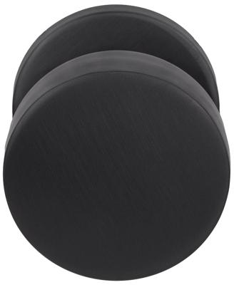 Formani voordeurknop Basics LB503V vast op rozet - mat zwart