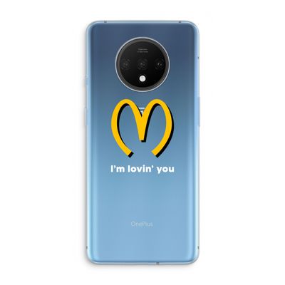 I'm lovin' you: OnePlus 7T Transparant Hoesje