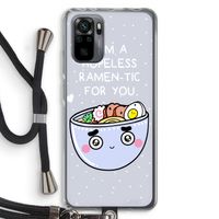 I'm A Hopeless Ramen-Tic For You: Xiaomi Redmi Note 10 Pro Transparant Hoesje met koord