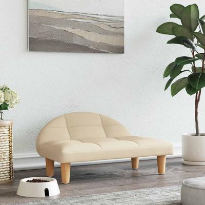 VidaXL Hondenmand 70x52x30 cm stof crèmekleurig