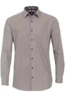 Redmond Casual Regular Fit Overhemd blauw/bruin/wit, Motief - thumbnail