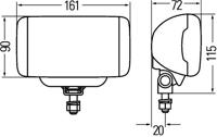 Mistlamp Comet FF 450 z/kap z/gl 12V 1NB010951101 Mistlamp Comet FF 450 z/kap z/gl 12V 1NB010951101