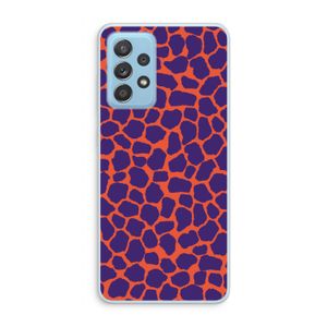 Purple Giraffe: Samsung Galaxy A73 Transparant Hoesje