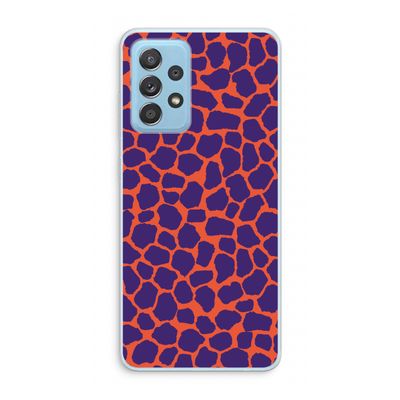 Purple Giraffe: Samsung Galaxy A73 Transparant Hoesje