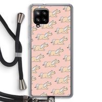 Ponys: Samsung Galaxy A42 5G Transparant Hoesje met koord