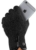 Mujjo Double-Layered Touchscreen Gloves (S) zwart - MUJJO-GLKN-012-S - thumbnail