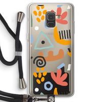 Abstract: Samsung Galaxy A8 (2018) Transparant Hoesje met koord