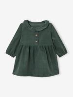 Corduroy babyjurk met kraagje dennen Corduroy babyjurk met kraagje dennen