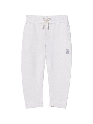 Brunello Cucinelli Kids pantalon de jogging à motif Teddy Bear - Tons neutres