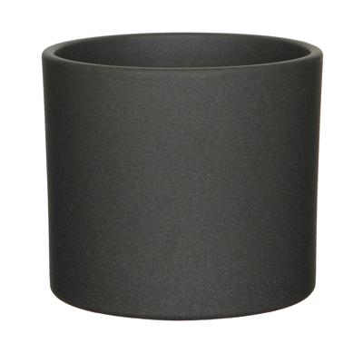 Mica Decorations Bloempot - grijs - mat - keramiek - 19 x 17 cm - plantenpot