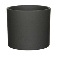 Mica Decorations Bloempot - grijs - mat - keramiek - 19 x 17 cm - plantenpot