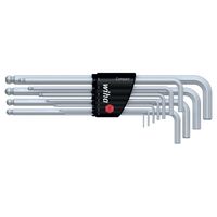 Inbus sleutelset metrisch 350 H9 9-delig Wiha 06379 Inbus sleutelset metrisch 350 H9 9-delig Wiha 06379