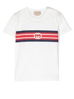 Gucci Kids t-shirt à rayures - Blanc - thumbnail