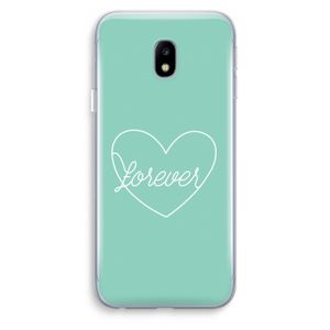 Forever heart pastel: Samsung Galaxy J3 (2017) Transparant Hoesje