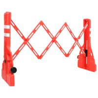 VidaXL Verkeersbarrières inklapbaar 210x50x105 cm rood - thumbnail