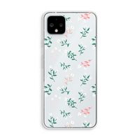 Small white flowers: Pixel 4 XL Transparant Hoesje